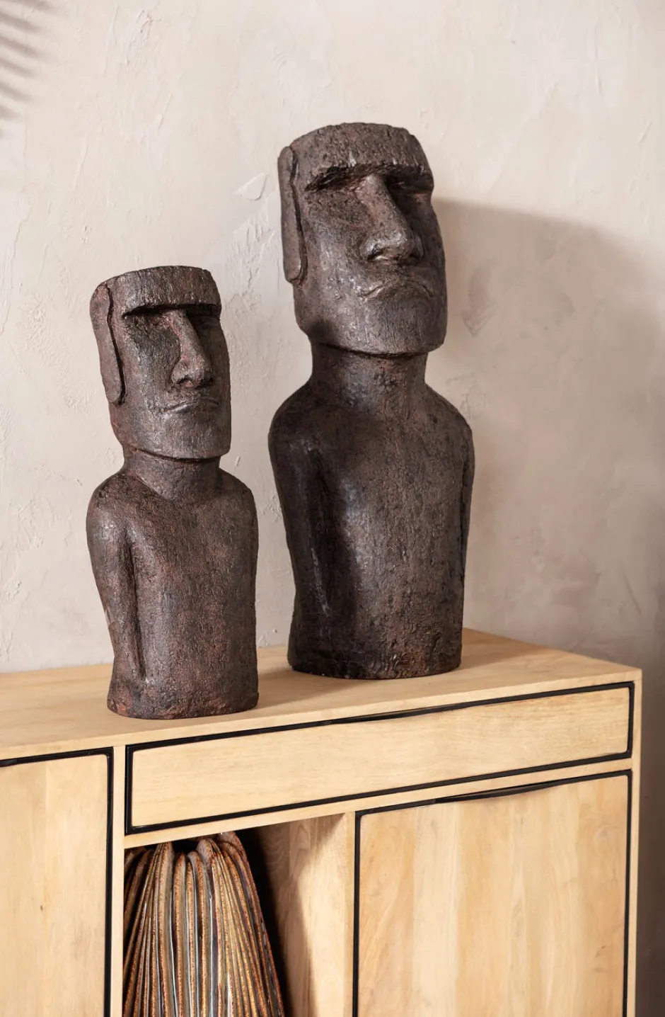 Figurka Dekoracyjna Easter Island 59 Cm Szara*KARE Design Best