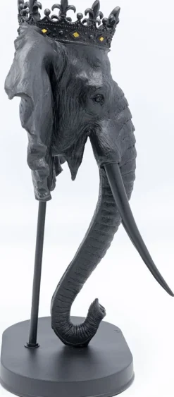 Figurka Dekoracyjna Elephant Royal 49x57 Cm Czarna*KARE Design Hot