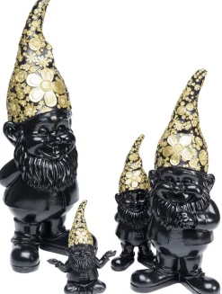 Figurka Dekoracyjna Gnome Meditation 15x19 Cm Czarno-złota*KARE Design Sale