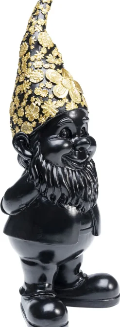 Figurka Dekoracyjna Gnome Standing 10x30 Cm Czarno-złota*KARE Design Outlet