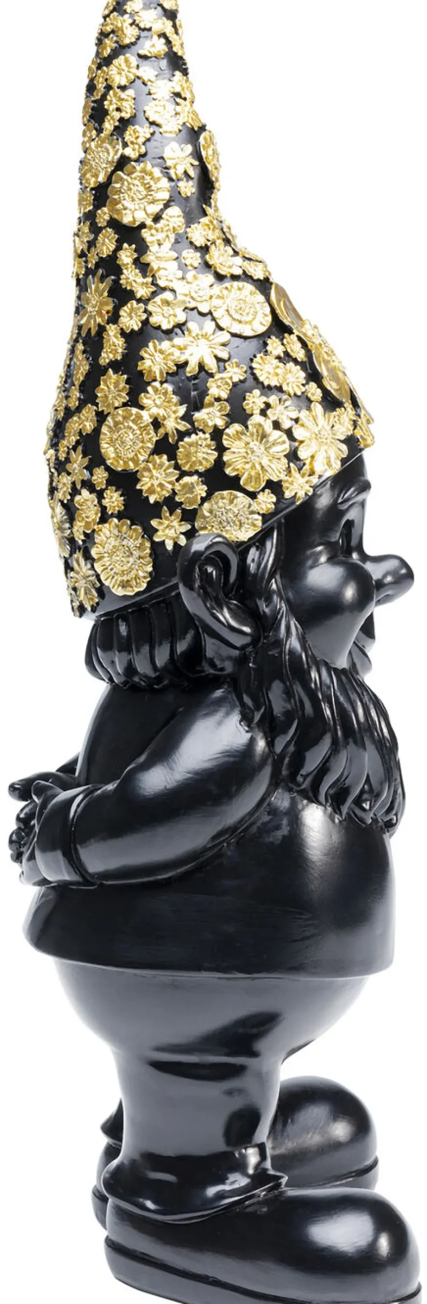 Figurka Dekoracyjna Gnome Standing 10x30 Cm Czarno-złota*KARE Design Outlet