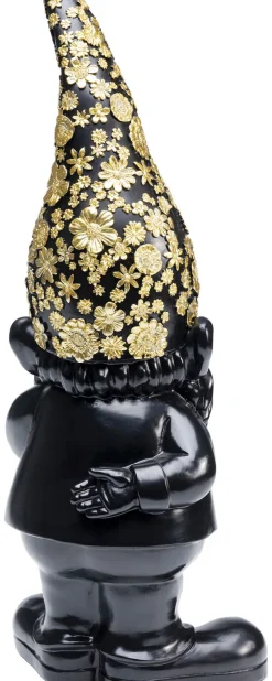 Figurka Dekoracyjna Gnome Standing 15x46 Cm Czarno-złota*KARE Design Clearance