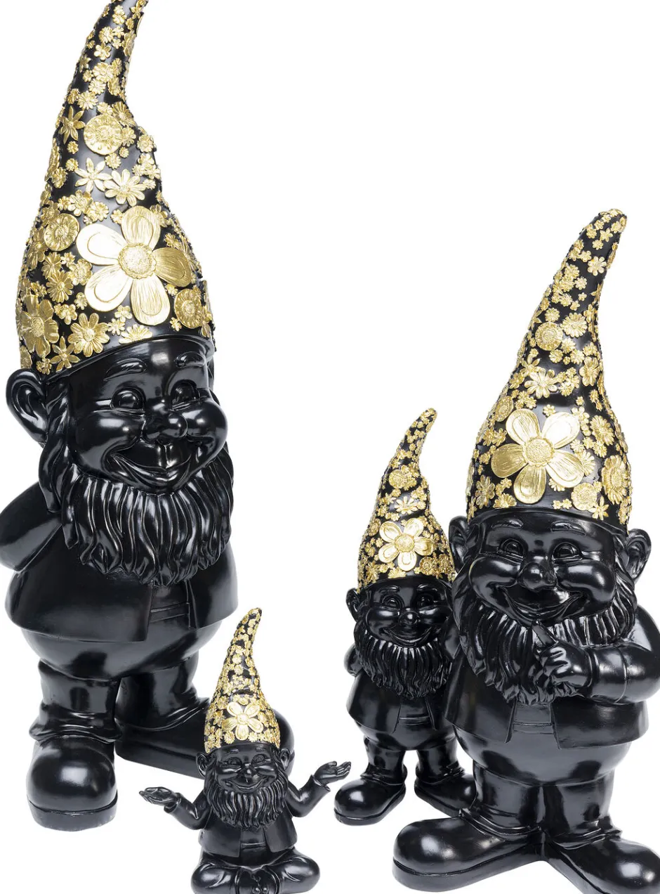 Figurka Dekoracyjna Gnome Standing 15x46 Cm Czarno-złota*KARE Design Clearance