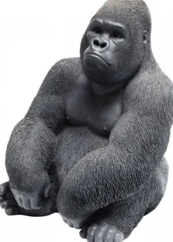 Figurka Dekoracyjna Gorilla 30x39 Cm Czarna*KARE Design Clearance