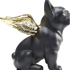 Figurka Dekoracyjna Sitting Angel Dog 21x22 Cm Czarna*KARE Design