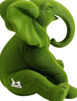 Figurka Dekoracyjna Zielona Tkanina Słonik 20x18 Cm*KARE Design Hot