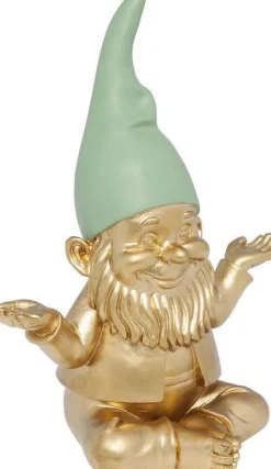 Figurka Dekoracyjna Zwerg Meditation 15x19 Cm Złota*KARE Design Best