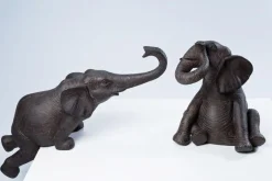 Figurki Dekoracyjne Elephant Circus 54x22 Cm Ciemnobrązowe*KARE Design