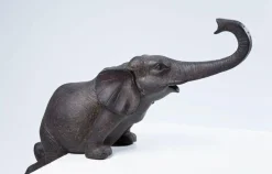 Figurki Dekoracyjne Elephant Circus 54x22 Cm Ciemnobrązowe*KARE Design