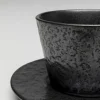 Filiżanka Ze Spodkiem Czarna Kamionkowa 205 Ml*KARE Design Best