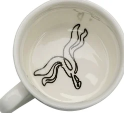 Filiżanka Ze Spodkiem Porcelana Ręcznie Malowana 160 Ml Banan*KARE Design
