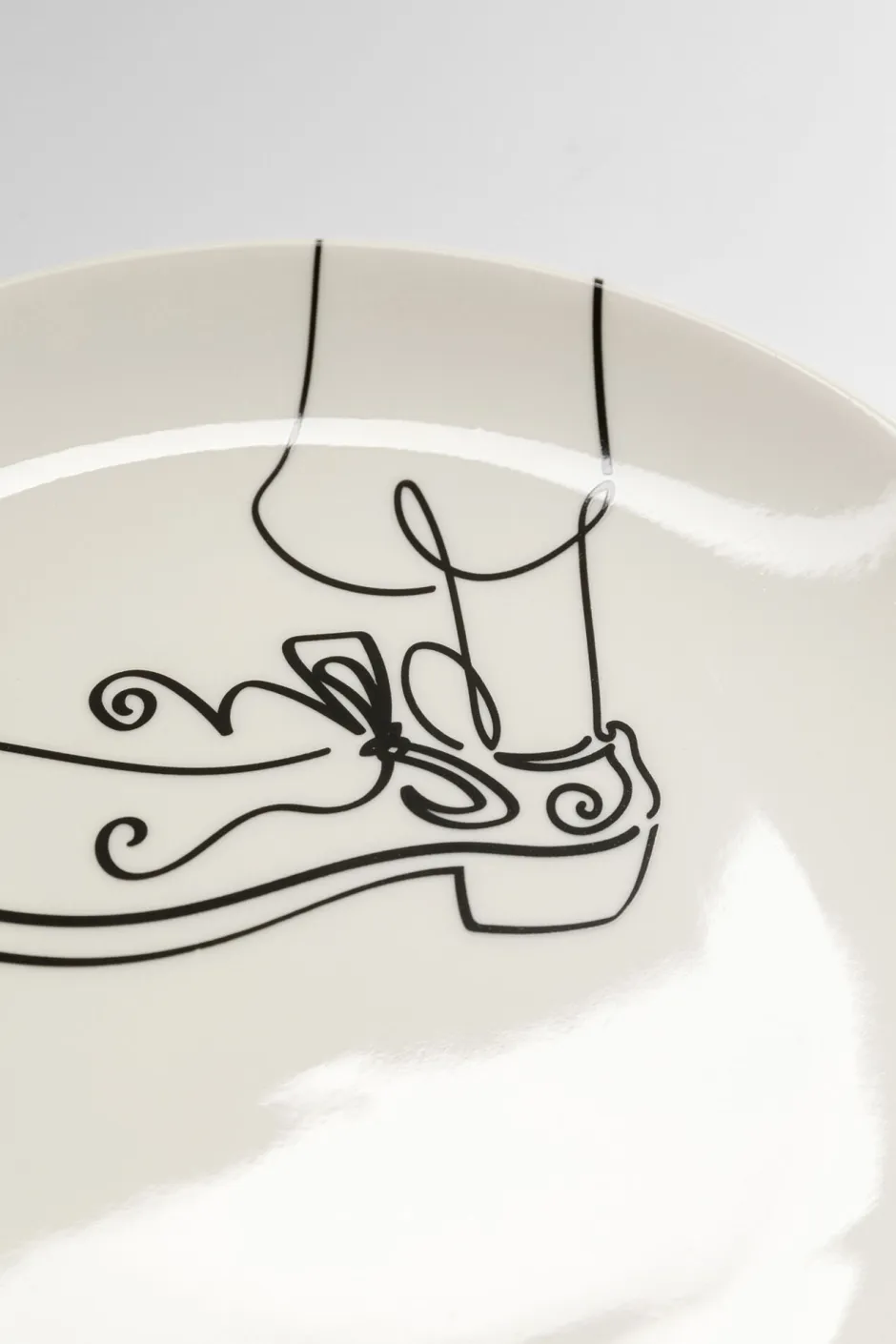 Filiżanka Ze Spodkiem Porcelana Ręcznie Malowana 160 Ml Banan*KARE Design
