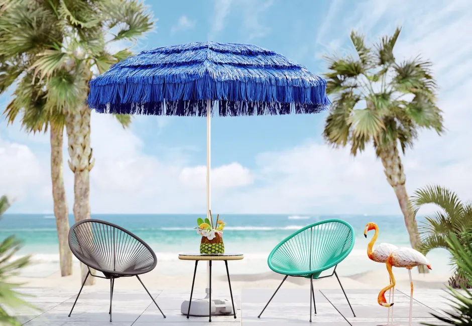 Fotel Acapulco 73x85 Cm Turkusowy*KARE Design Discount