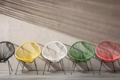 Fotel Acapulco 73x85 Cm Wiśniowy*KARE Design Discount