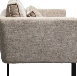 Fotel Beżowy Do Salonu Z Czarnymi Nogami Ze Stali 90x93 Cm*KARE Design Online