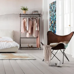 Fotel Butterfly Econo 80x87 Cm Brązowy*KARE Design Sale