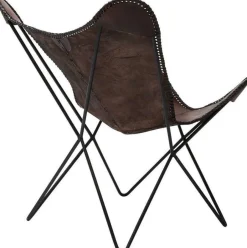 Fotel Butterfly Econo 80x87 Cm Brązowy*KARE Design Sale