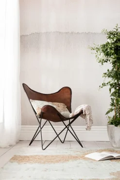 Fotel Butterfly Econo 80x87 Cm Brązowy*KARE Design Sale