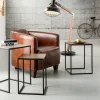 Fotel Cigar Lounge 72x70 Cm Brązowy Skóra Naturalna*KARE Design Hot