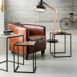 Fotel Cigar Lounge 72x70 Cm Brązowy Skóra Naturalna*KARE Design Hot