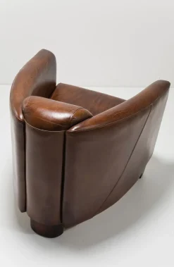 Fotel Cigar Lounge 72x70 Cm Brązowy Skóra Naturalna*KARE Design Hot