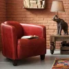 Fotel Cigar Lounge 72x70 Cm Czerwony*KARE Design Online