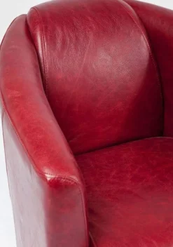 Fotel Cigar Lounge 72x70 Cm Czerwony*KARE Design Online