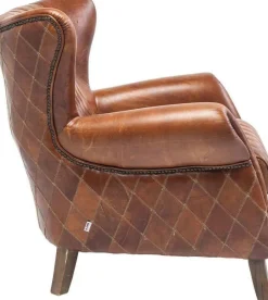Fotel Country Side 83x90 Cm Brązowy Skóra Naturalna*KARE Design Best