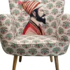 Fotel Do Salonu Kolorowy Maharadża Nogi Drewno Mango 79x78 Cm*KARE Design Online