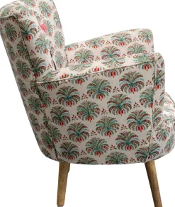 Fotel Do Salonu Kolorowy Maharadża Nogi Drewno Mango 79x78 Cm*KARE Design Online