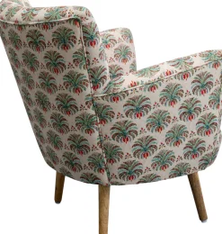 Fotel Do Salonu Kolorowy Maharadża Nogi Drewno Mango 79x78 Cm*KARE Design Online