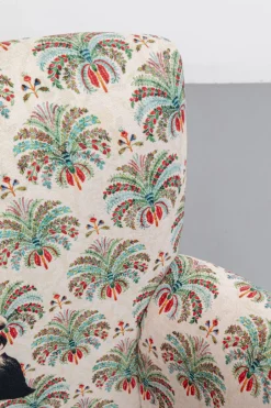 Fotel Do Salonu Kolorowy Maharadża Nogi Drewno Mango 79x78 Cm*KARE Design Online