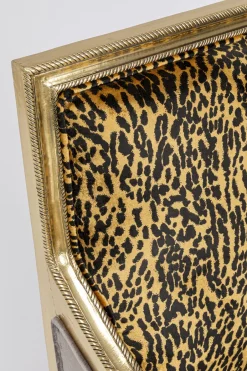 Fotel Glamour Do Salonu Panterka Rama Złota 70x98 Cm*KARE Design Clearance
