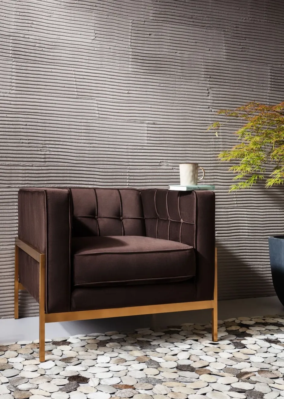 Fotel Loft 81x70 Cm Brązowy*KARE Design Hot