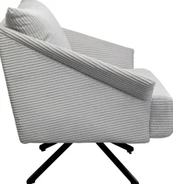 Fotel Obrotowy Beżowy Z Czarnymi Stalowymi Nogami 84x71 Cm*KARE Design New