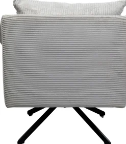 Fotel Obrotowy Beżowy Z Czarnymi Stalowymi Nogami 84x71 Cm*KARE Design New