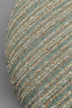 Fotel Obrotowy Boucle Niebieskie Paski Podstawa Złota 95x70 Cm*KARE Design Clearance