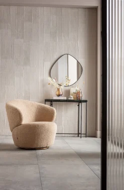 Fotel Obrotowy Carella 82x75 Cm Beżowy*KARE Design Sale