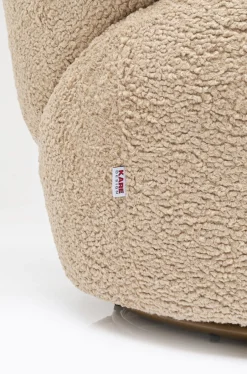 Fotel Obrotowy Carella 82x75 Cm Beżowy*KARE Design Sale