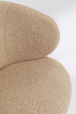Fotel Obrotowy Carella 82x75 Cm Beżowy*KARE Design Sale