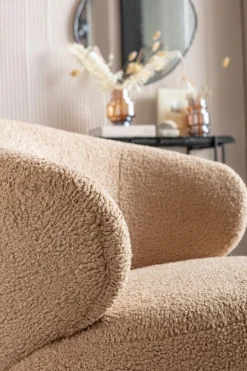 Fotel Obrotowy Carella 82x75 Cm Beżowy*KARE Design Sale