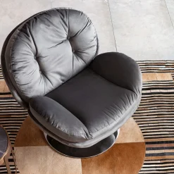 Fotel Obrotowy Cosy 81x84 Cm Szary*KARE Design Hot