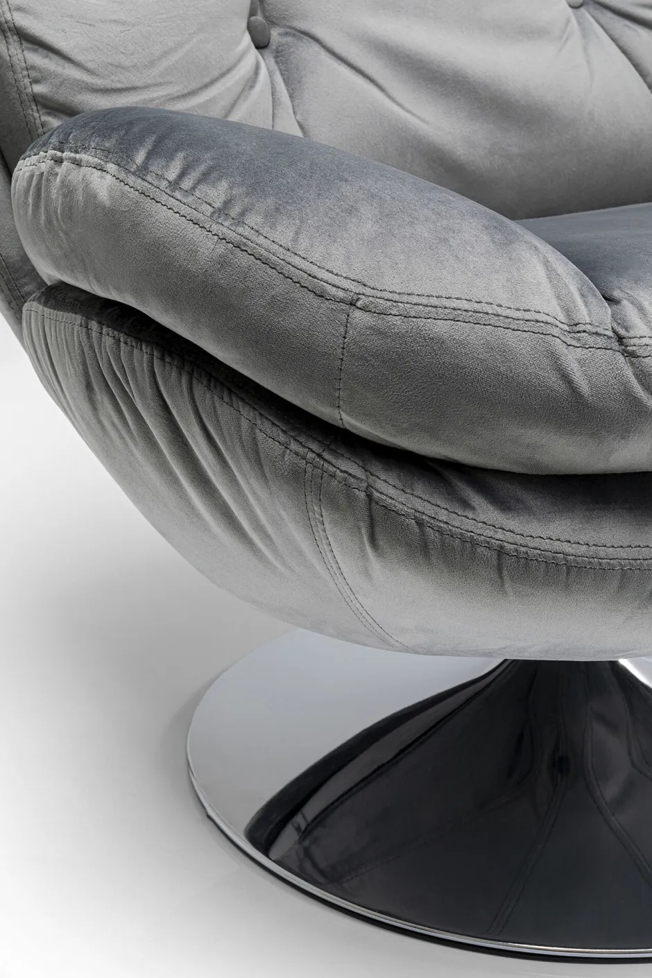 Fotel Obrotowy Cosy 81x84 Cm Szary*KARE Design Hot