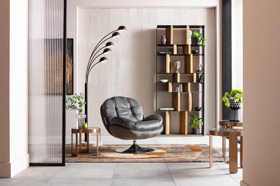Fotel Obrotowy Cosy 81x84 Cm Szary*KARE Design Hot