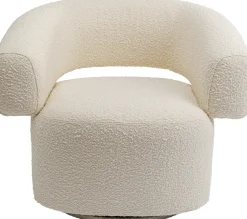 Fotel Obrotowy Maye 76x86 Cm Kremowy*KARE Design Hot
