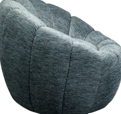 Fotel Obrotowy Nowoczesny Niebieski Do Salonu 86x72 Cm*KARE Design Best