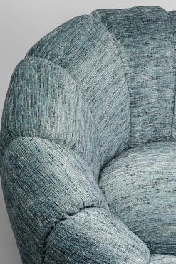 Fotel Obrotowy Nowoczesny Niebieski Do Salonu 86x72 Cm*KARE Design Best