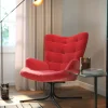 Fotel Obrotowy Oscar Velvet 82x95 Cm Czerwony*KARE Design New