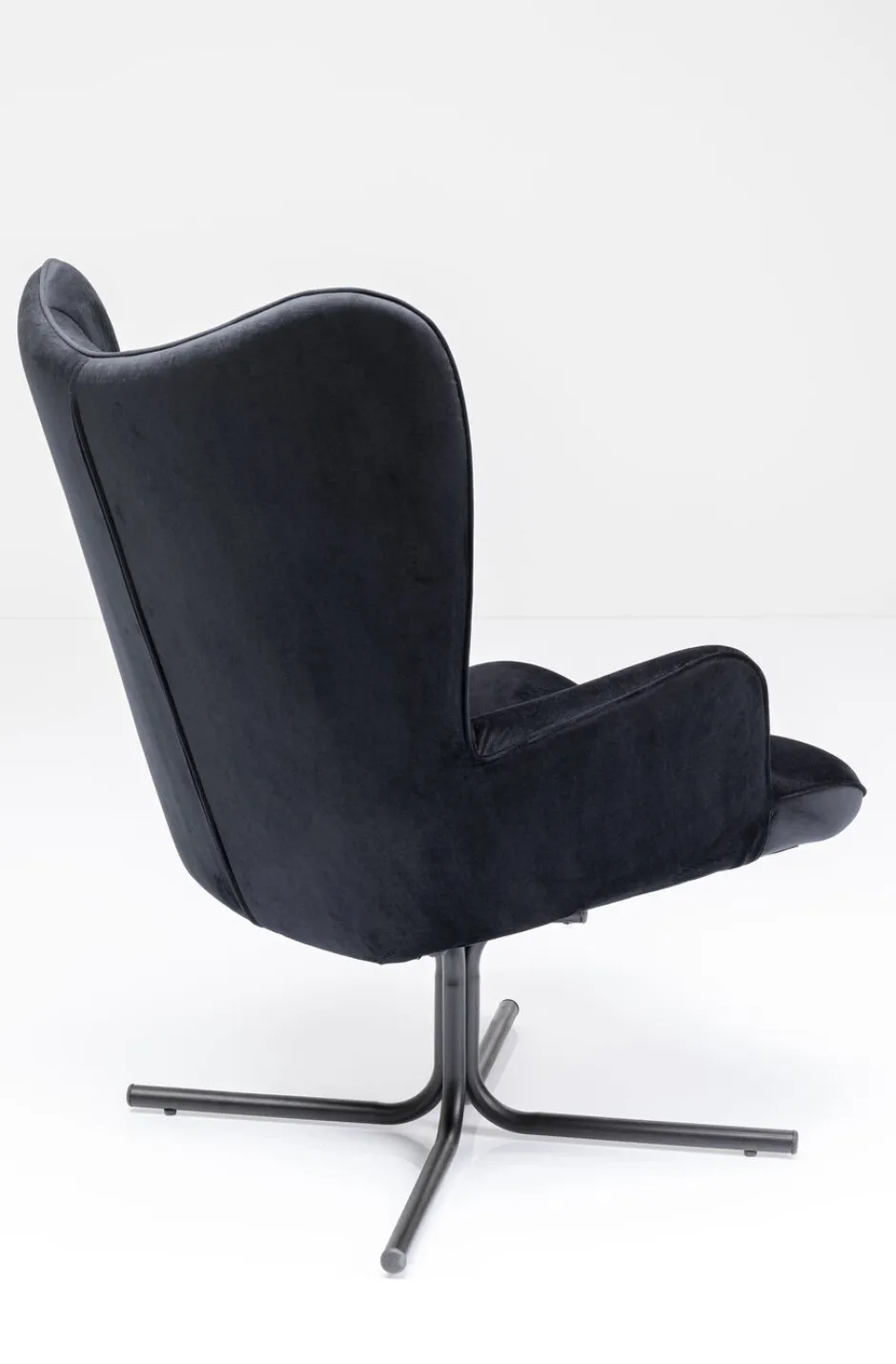 Fotel Obrotowy Oscar Velvet 82x95 Cm Czarny*KARE Design Discount