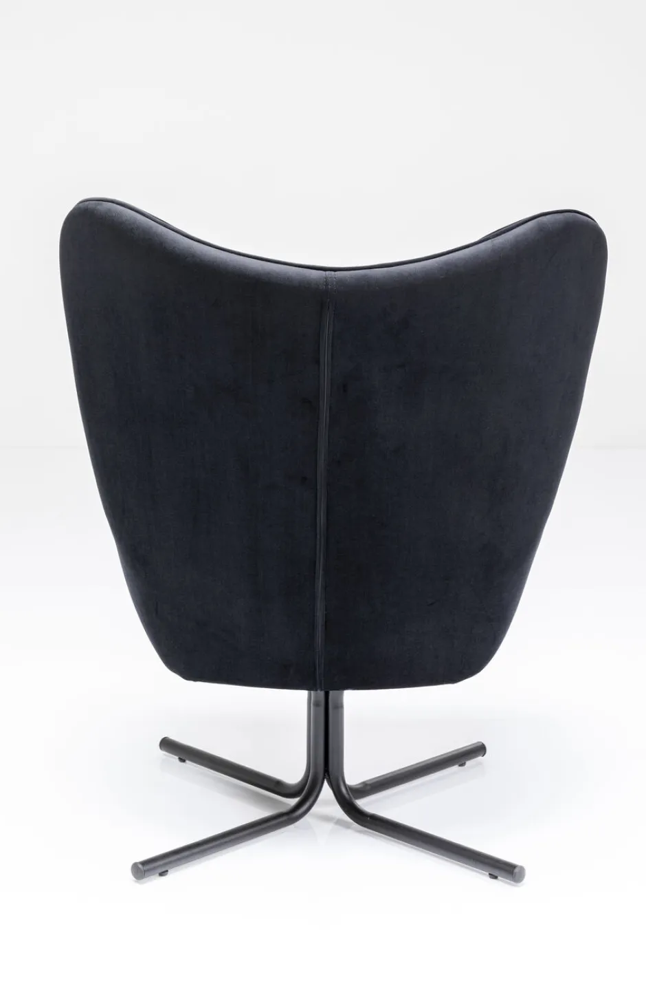 Fotel Obrotowy Oscar Velvet 82x95 Cm Czarny*KARE Design Discount